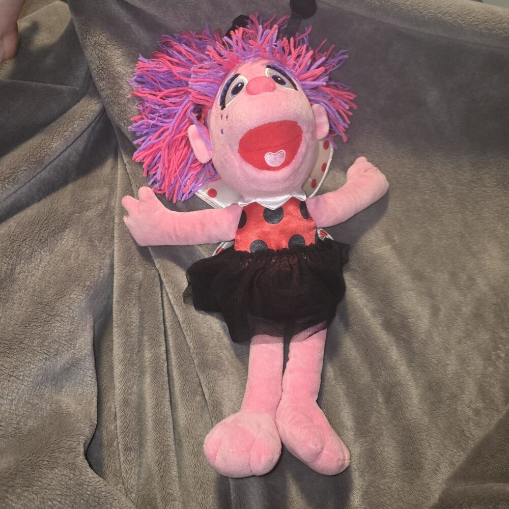 Abby Cadabby Ladybug Fairy Sesame Place Seaworld Plush Toy 15"